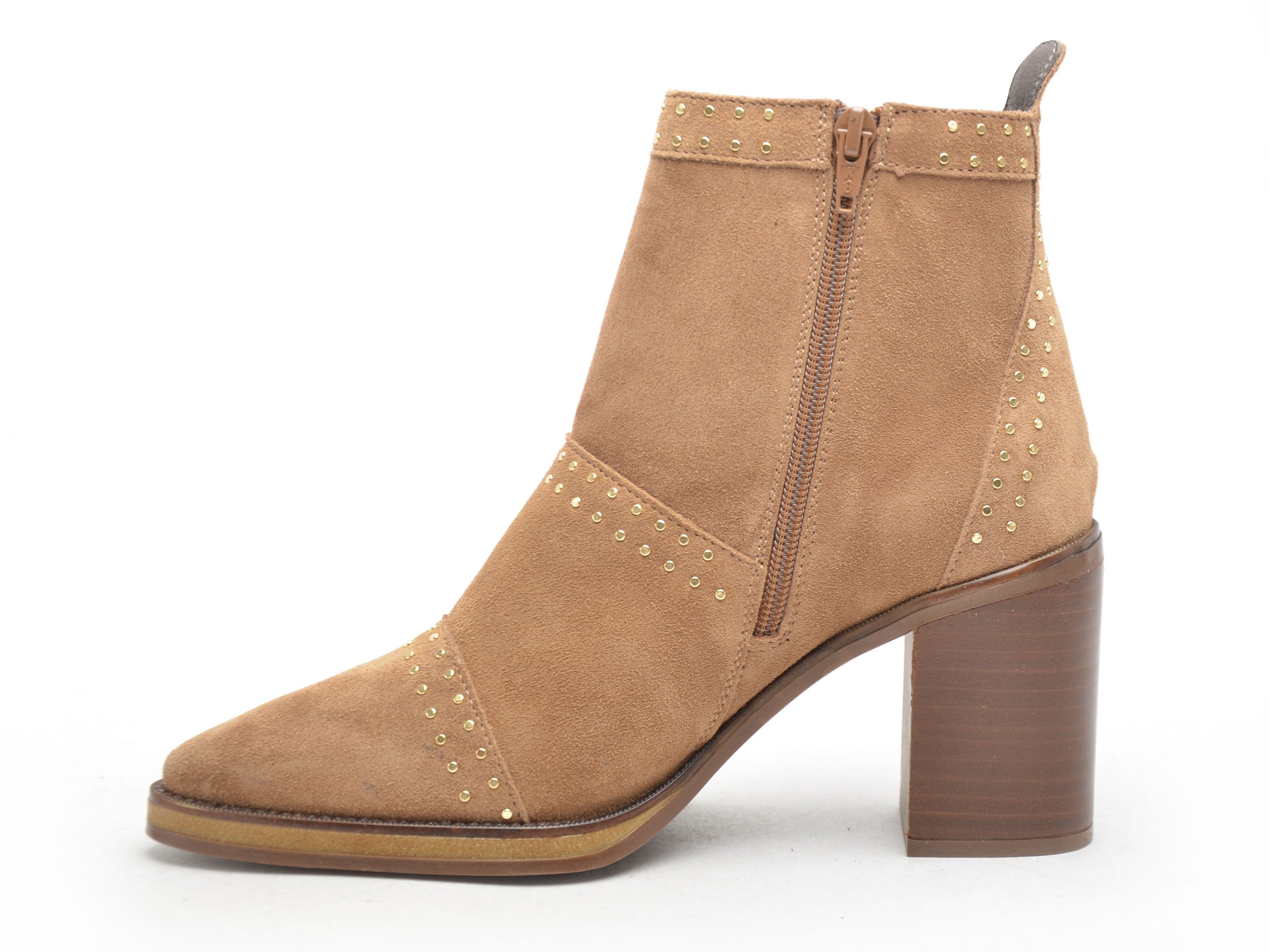 boots-talon-femme-704waj-1.jpg 5449 Beige Boots et Bottines à Talons Femme Alpe – Image 1