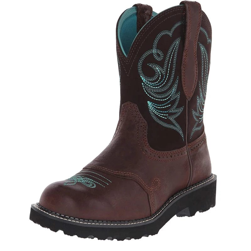 botte-cowboy-homme-042zyk-1.jpg Bottes Western Homme Bout Rond – Image 1