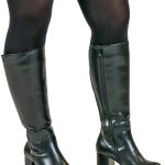 Bottes Noires Bottes Femme Gros Mollet Bottes Noires Botte Pour Gros Mollet 48 Cm OHC Bottes