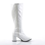 Botte blanche femme spéciale gros mollet grande taille du 35 au 46