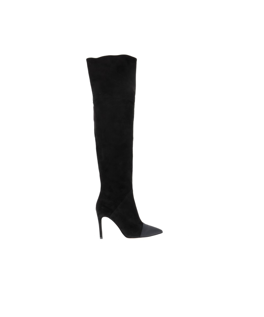 bottes-a-talon-noir-875isr-1.jpg Botte Haute Bill Daim Noir à Talon Aiguille – Image 1
