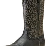 ARIAT Femme Round Up Remuda Western Boot Botte, Black Deertan, 36 EU : Amazon.fr: Mode