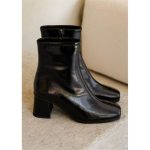 Nice Shoes | Bobbies bobbies scarlett noir vinyl cuir verni froisse