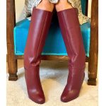 Bottes cuir bordeaux DOUN