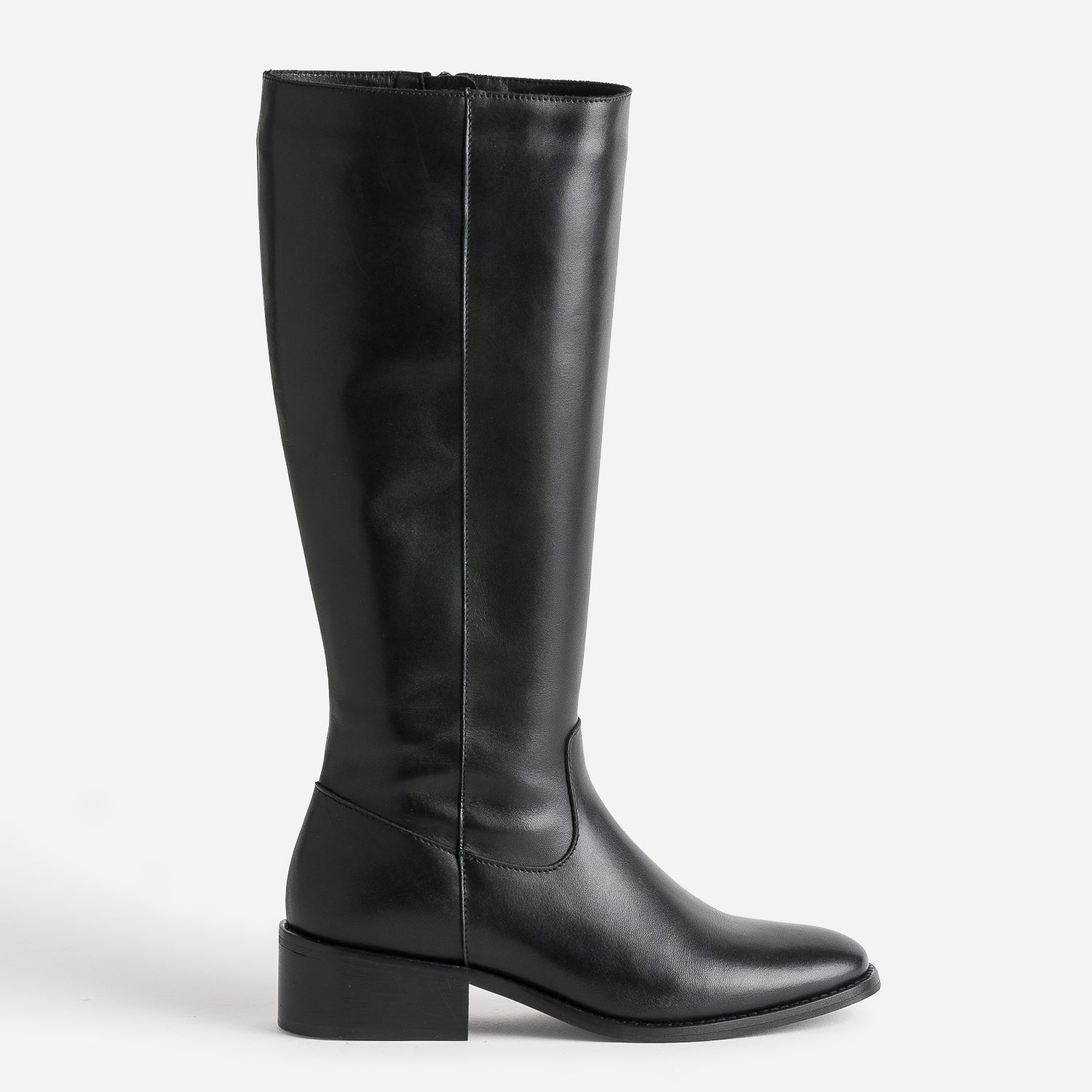 bottes-camarguaises-707snp-1.jpg Botte camarguaise noire en cuir Eram Femme | ERAM – Image 1