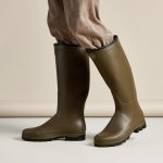 Bottes Country Cross pour hommes doublées néoprène Vert Chameau