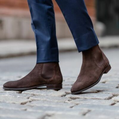bottes-chelsea-homme-966vtg-1.jpg Handmade Mens Chelsea boots, Mens ankle boots, Men Suede Chelsea boots, Men boot | eBay – Image 1