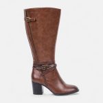 Bottes à talon Femme cognac