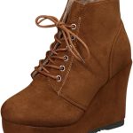 Bottines compensées pour femme En daim Bottes pointues Bottines courtes Pour les loisirs Élégantes Style vintage Doublure chaude ...