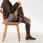 Botte cavalière marron cuir Eram Femme | ERAM