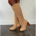 Derna bottes en daim beige