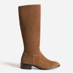 Botte camel cuir velours Eram Femme | ERAM