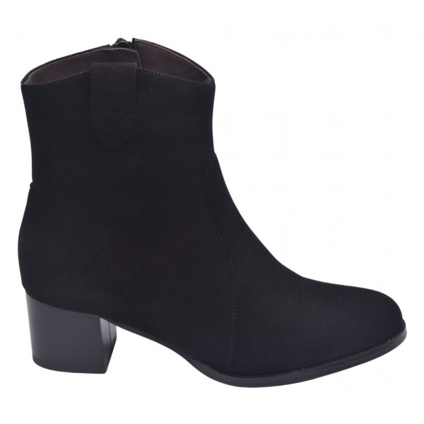 bottes-daim-noir-165ict-1.jpg Bottines Daim Noir, 225449, Piesanto | Petits Souliers – Image 1