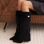 Bottes hautes en daim Lavista Noir 3" (8 cm) / 35