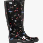 Bottes de pluie femme montantes style champêtre à semelle ... noir | GEMO