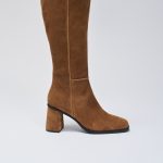 BOTTES HAUTES EN DAIM Beige / 36