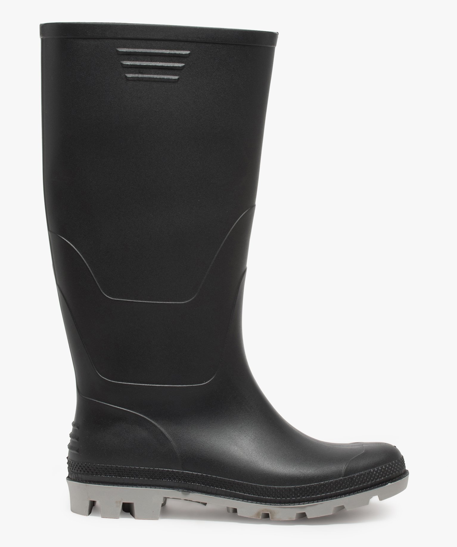 bottes-homme-caoutchouc-676shn-1.jpg Bottes de pluie homme à semelle crantée contrastée – Image 1