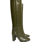Bottes en cuir kaki