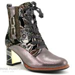 Achat chaussures Laura Vita Femme Boots, vente Laura Vita MARBREO 02 Acier Boots Femme argent Talon haut