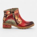 Bottes & cuissardes Femme en cuir rouge