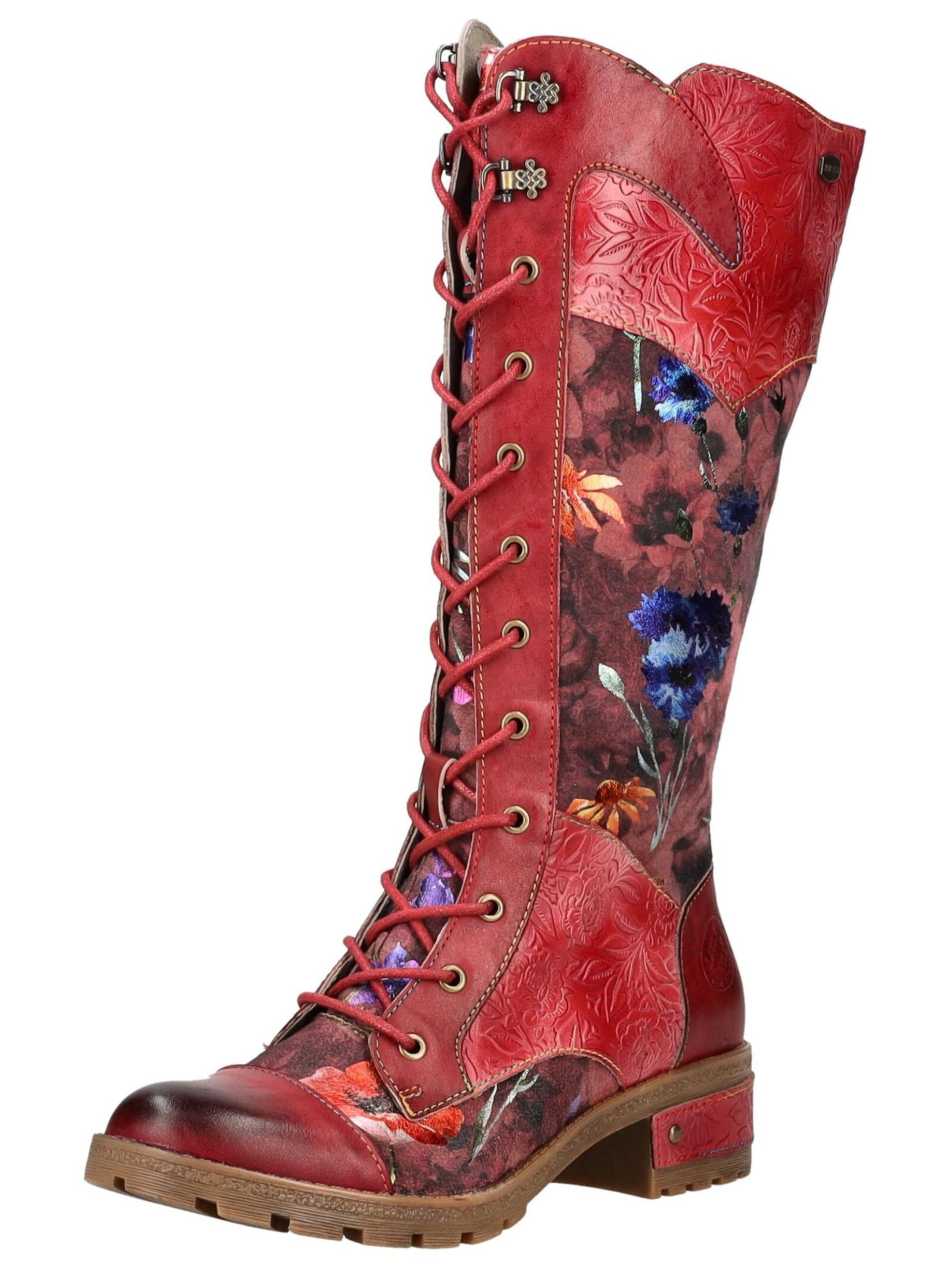 bottes-laura-vita-823kzm-1.jpg Bottes à lacets Laura Vita en Rouge Cerise, Rouge Foncé | ABOUT YOU – Image 1