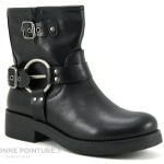 Achat chaussures Les Filles du Sud Femme Boots, vente Les Filles du Sud Q1160 black Bottine motarde noire Femme