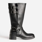 Botte de motard TEXTO noire bride à strass Eram Femme | ERAM
