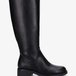 Bottes plates basiques en simili Noir | Stand Prive