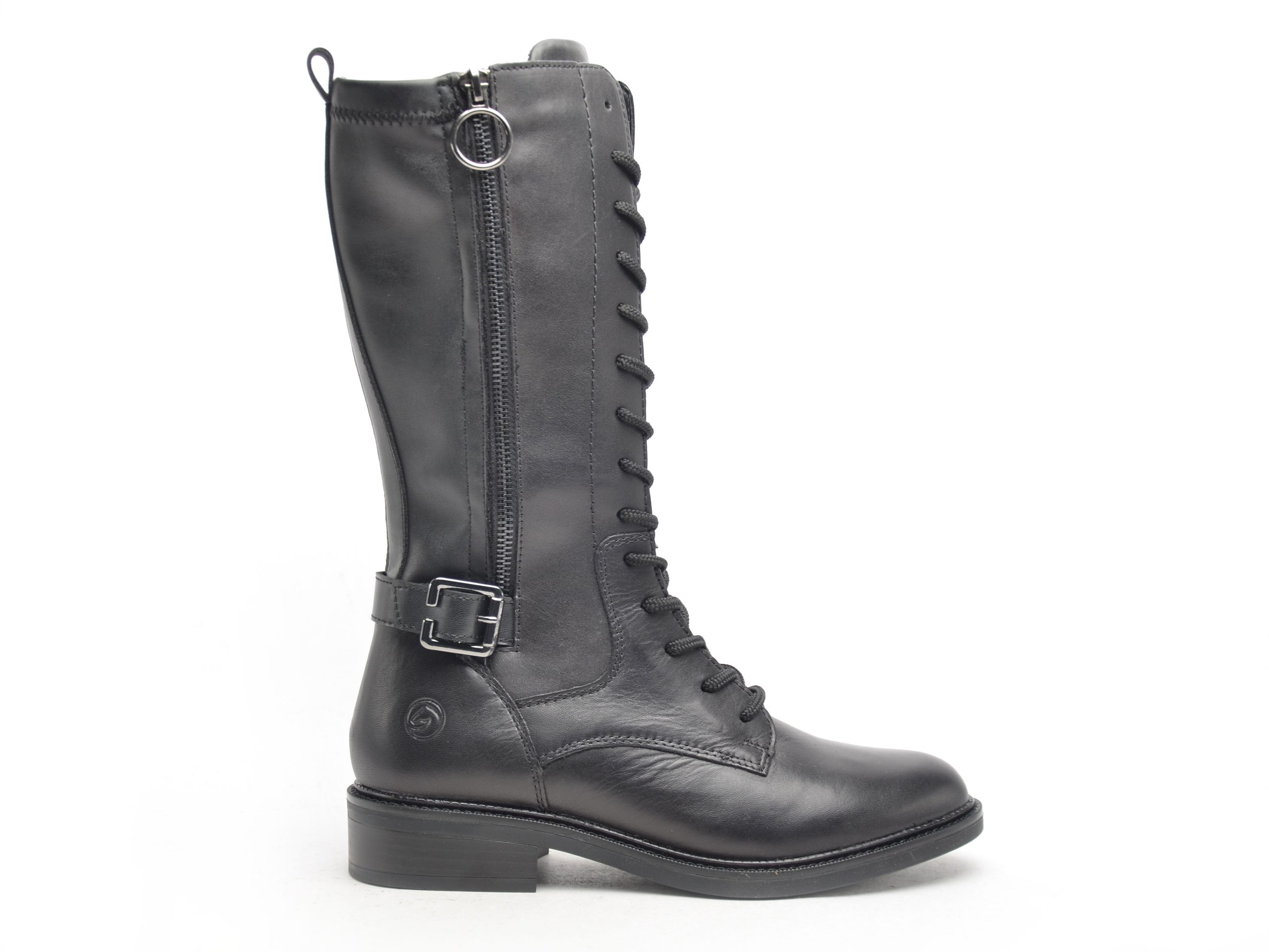 bottes-plates-noires-741zwg-1.jpg D2W71 Noir Bottes Plates Femme Remonte – Image 1