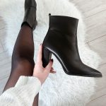 Bottines Pointues Bottines Femme Noir Talon Haut Bottines Pointues Bottes Talons Aiguilles Femme Talon Haut Bottes