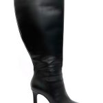 Bottes noires mollets larges – Loïcia