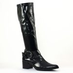 Bottes stretch noir vernis Fugitive Haker Vernis Noir