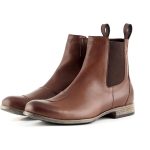 Bottines CHELSEA OVERLAP Marron MOTO AXXE.FR, Chaussures moto