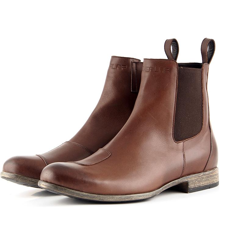 bottine-moto-homme-400gpt-1.jpg Bottines CHELSEA OVERLAP Marron MOTO AXXE.FR, Chaussures moto – Image 1