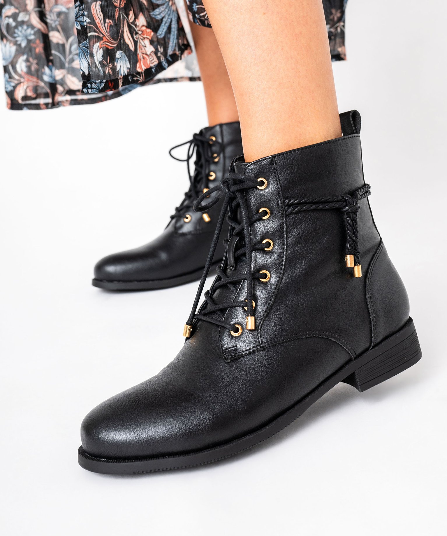 bottines-basses-femme-127nfm-1.jpg Bottes Boots Basses Femme Chaussures Gemo Bottes Femme Gemo Bottes Plates Femmes Bottines – Image 1