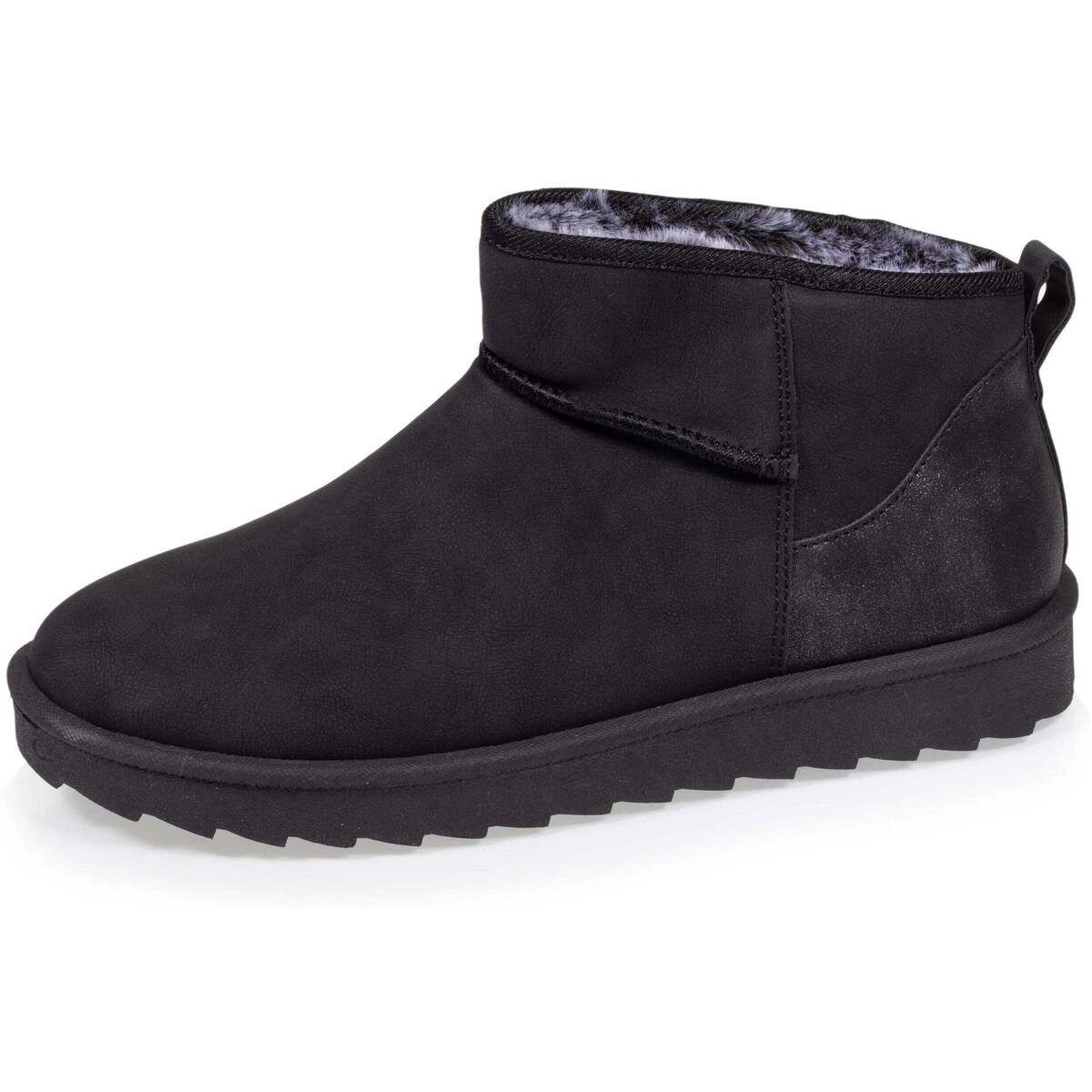bottines-basses-femme-870eor-1.jpg Isotoner Bottines basses Femme imitation fourrure Noir Noir Chaussures Bottine Femme 39,99 € – Image 1