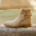 Bottines Beiges Femme – Daim Synthétique, Semelle épaisse, élastique, Confortables Daim Synthétique Confort
