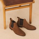 Bottines Chelsea Woody Daim Camel Cuir Octobre Éditions