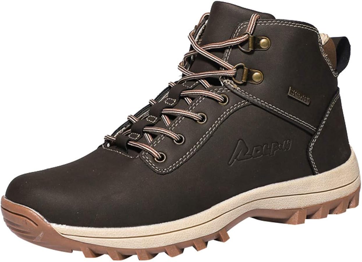 bottines-daim-homme-665ryn-1.jpg Susenstone Bottines Daim Homme Mode Pas Cher Boots à Talon Plates A Lacets De Neige Automne Hiver Ankle Chaud Vintage Hautes Chaussure De RandonnéE : Amazon.fr: Mode – Image 1