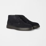 Bottines homme en daim bleu marine