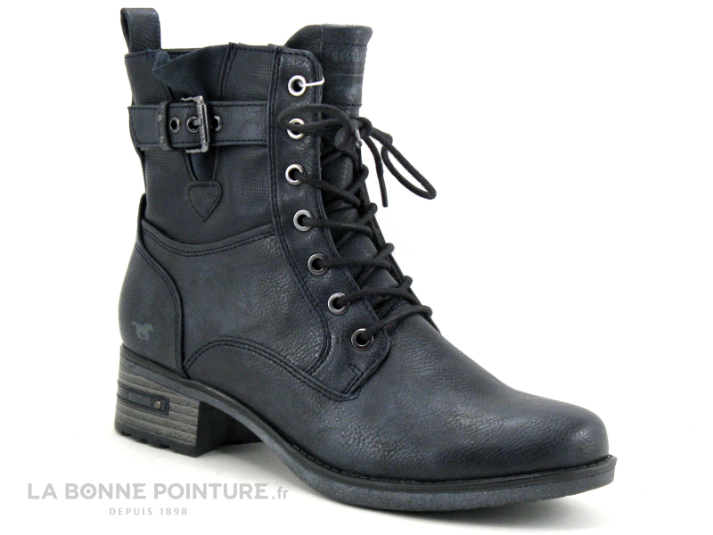bottines-femme-mustang-505jjw-1.jpg Achat chaussures Mustang Shoes Femme Boots, vente Mustang 1229 521 820 Navy Bottine Femme bleu marine – Image 1