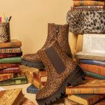 Shirley Bottines léopard à talon crantés
