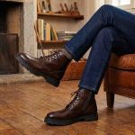 Bottines homme en cuir marron Ciro