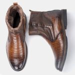 Bottines Marron Foncé pour Homme