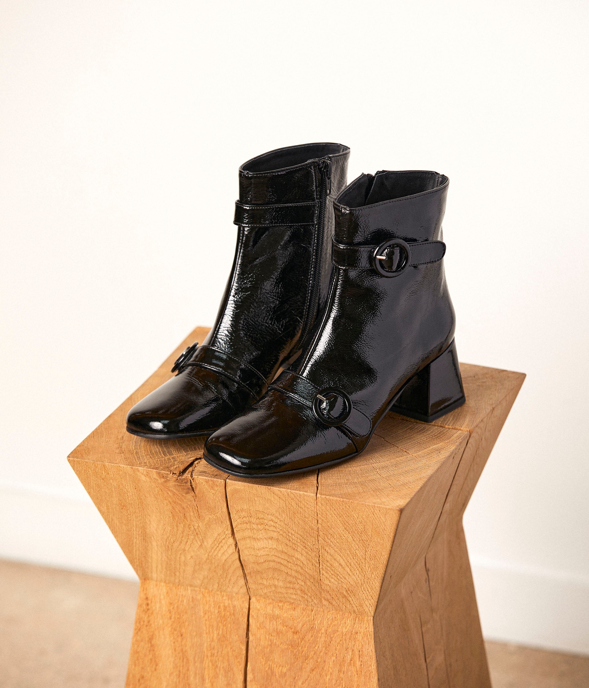 bottines-vernis-298tmj-1.jpg Boots vernies noires Béatriz | Mellow Yellow Femme | Mellow Yellow – Image 1
