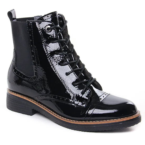 bottines-vernis-651wdp.webp Bottines Plates Boots Vernis Noir Femme Bottines Vernies Noires Plates Chaussure Bottines Plates Noires Femme Chaussures – Image 1