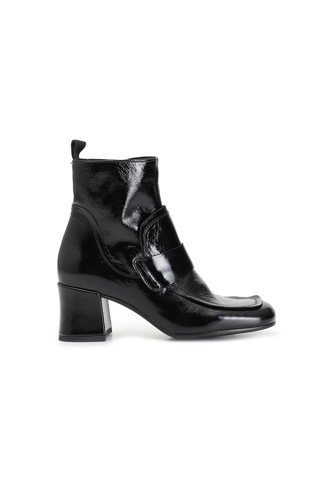bottines-vernis-noir-femme-005lmo-1.jpg Bottines pour femme en cuir verni – Image 1