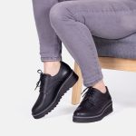 Derby confortable Femme Lady Noir | PULSE!