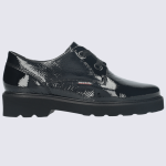 Chaussures Mobils, chaussures à lacets femme en cuir vernis noir | Igert Chausseur&Maroquinier
