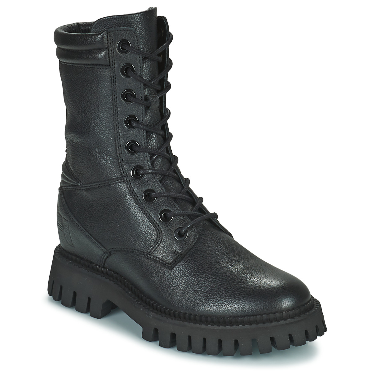 freelance-bottes-416upm-1.jpg Freelance LUCY COMBAT LACE UP BOOT Noir Chaussure pas cher avec Shoes.fr ! Chaussures Boot Femme 321,30 € – Image 1